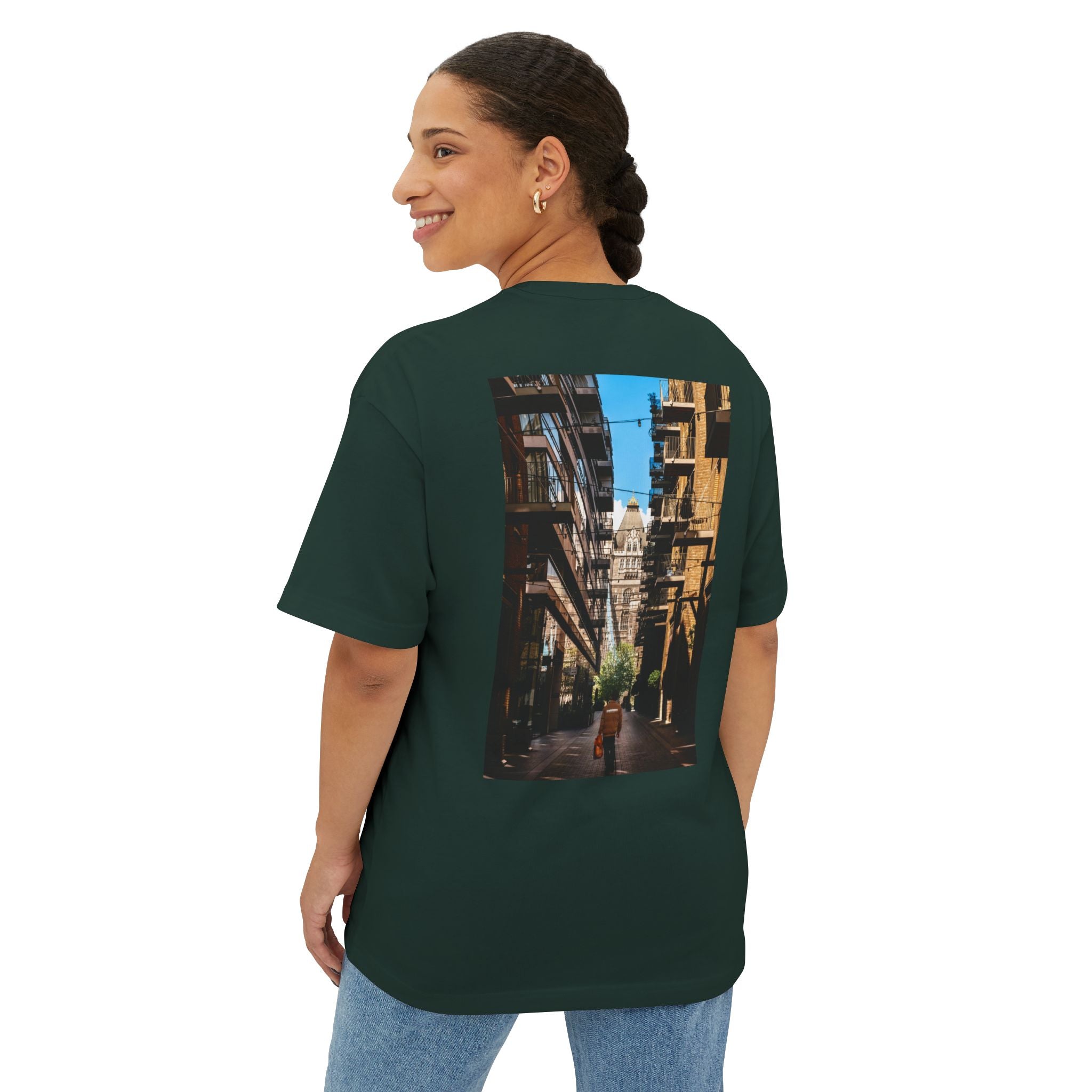 a city thats too big boxy tee