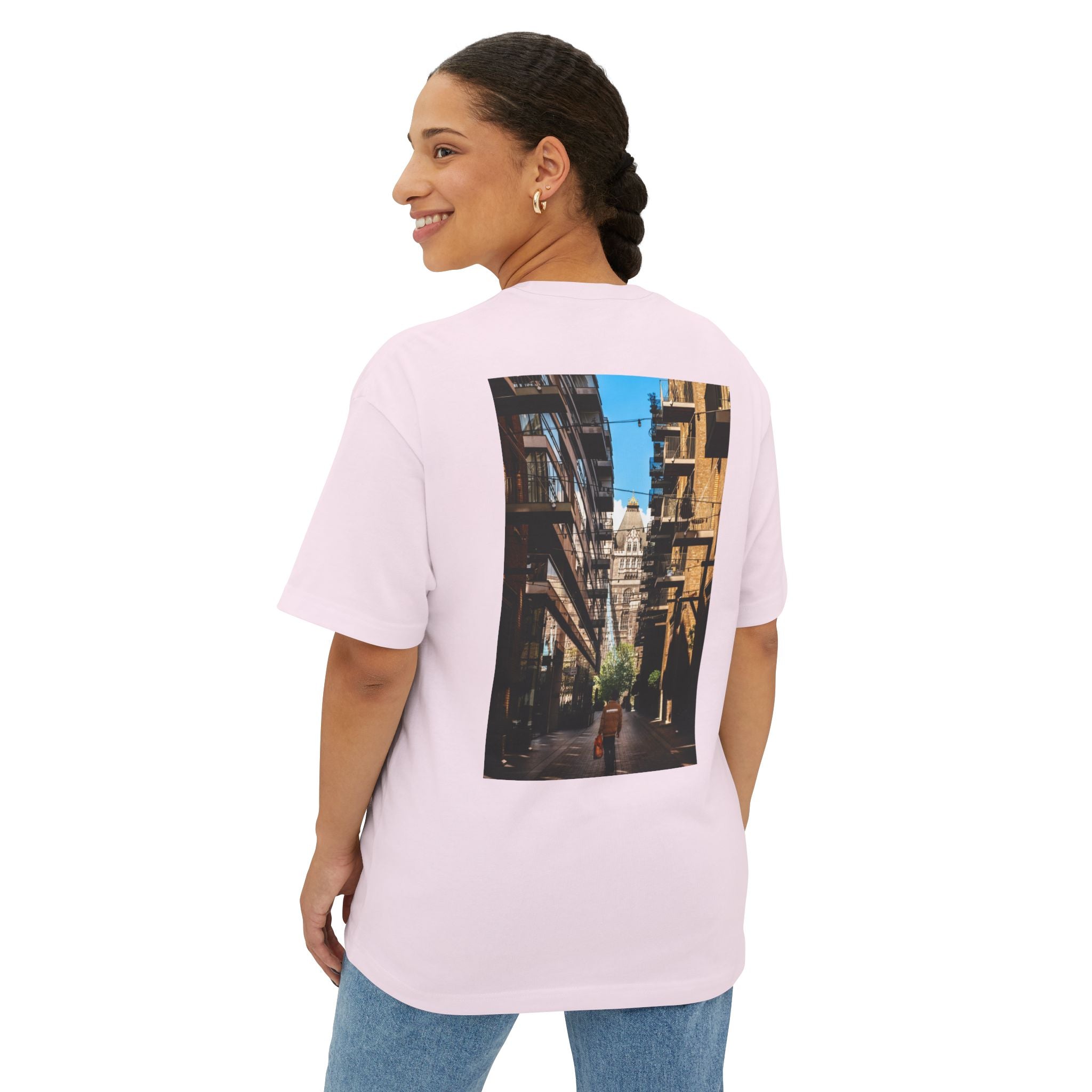 a city thats too big boxy tee