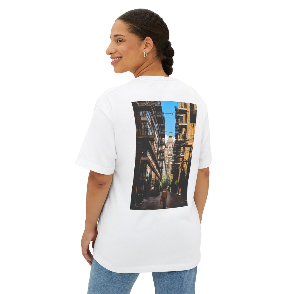 a city thats too big boxy tee