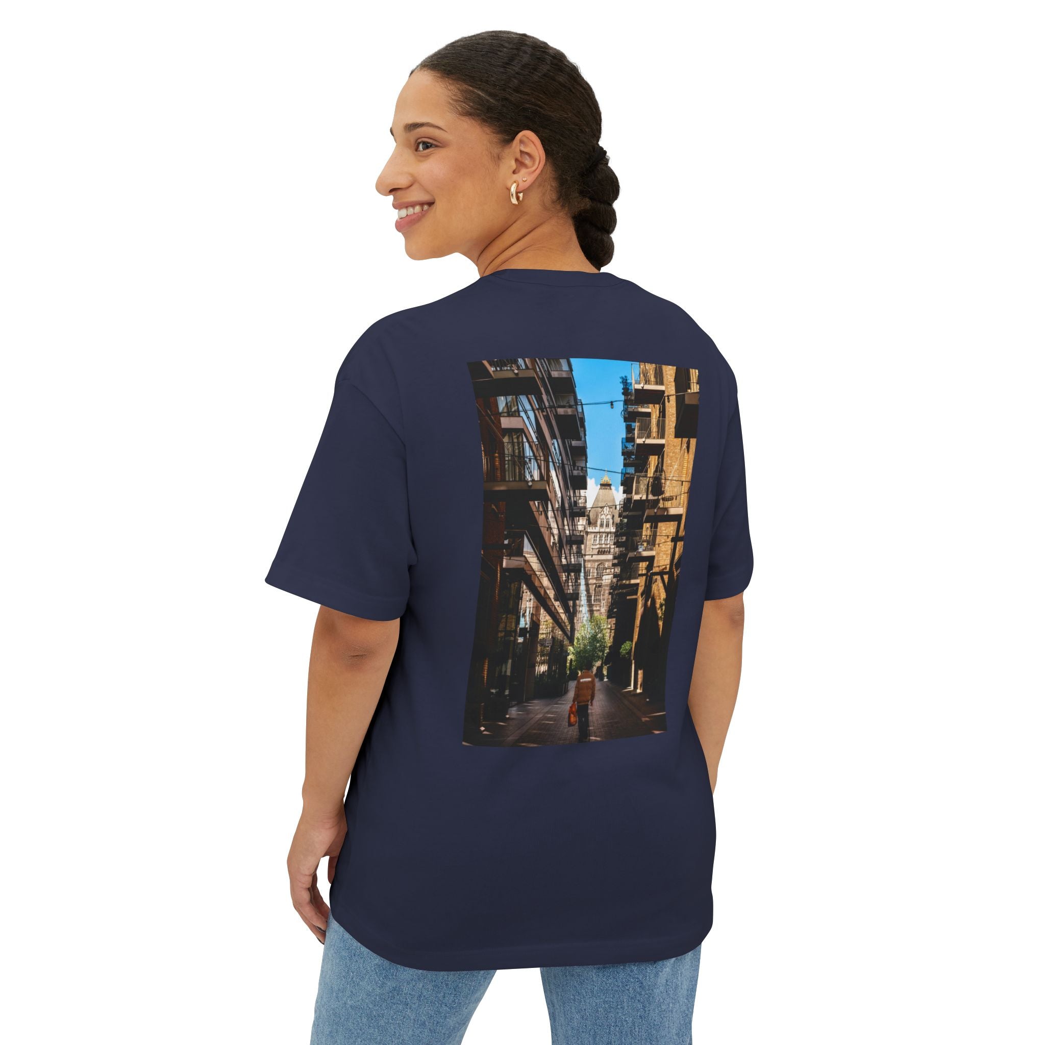 a city thats too big boxy tee