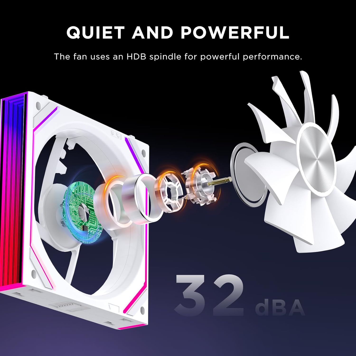 Jungle Leopard Interstellar-V2RS Daisy Chain RGB PC Fan 120mm 1850rpm / 68CFM / 2.4mm H2O, 5V3PIN ARGB and 12V 4-Pin PWM (Black, 3 Pack)