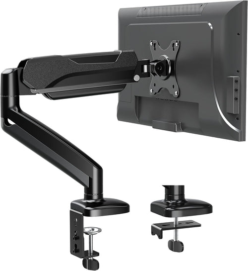 Single Monitor Desk Mount, Adjustable Gas Spring Monitor Arm Support