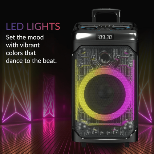 IQ Sound CYBER FLEX12 12-Inch Portable Bluetooth Party Speaker